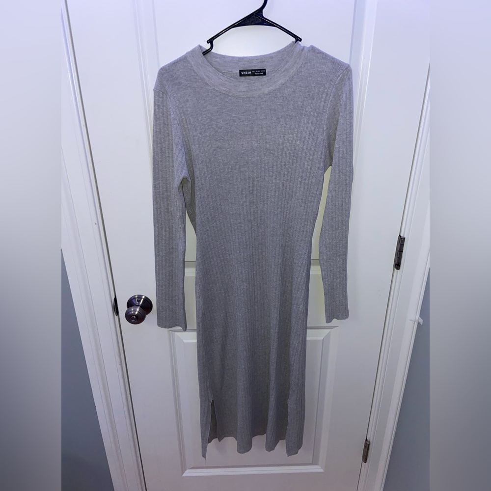 Shein Large Gray Sweater Dress